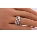 Tricolor Brillantring Ring Set Gelbgold Rosegold Weißgold 585 14K 2ct