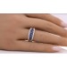 Saphir Ring Gelbgold 585 14K blaue Edelsteine Brillanten 0.25ct.  