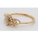 Blütenring Gelbgold 585 14 Karat 25 Brillanten 0.33ct TW VSI