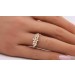 Blütenring Gelbgold 585 14 Karat 25 Brillanten 0.33ct TW VSI