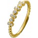 Memoire Alliance Brillant Ring Gelbgold 585 14K Diamanten 0.13ct.