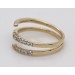 Schlangenring Gelbgold 585 14 Karat Brillanten 0.60ct. TW VSI