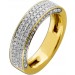 Diamantring Gelbgold Weißgold 585 14K Diamanten 0.77ct TW 