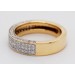 Diamantring Gelbgold Weißgold 585 14K Diamanten 0.77ct TW 