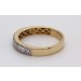 Brillant Ring Gelbgold Weißgold 585 14K Diamanten 0.38ct TW VSI  