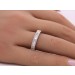 Brillant Ring Gelbgold Weißgold 585 14K Diamanten 0.38ct TW VSI  