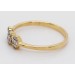 Brillantring Gelbgold Weißgold 585 14K Diamanten 0.16ct TW VSI 