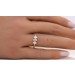 Brillantring Gelbgold Weißgold 585 14K Diamanten 0.16ct TW VSI 