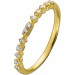  Memoire Alliance Brillant Ring Gelbgold 585 14K Diamanten 0.13ct 