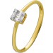 Diamant Ring Gelbgold Weißgold 585 14K Brillanten 0.10ct  