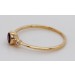 Amethyst Ring Gelbgold 585 14K lila Edelstein 0.22ct Diamanten 0.04ct