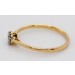 Brillantring Gelbgold Weißgold 585 14K Diamanten 0.13ct TW VSI 