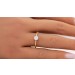 Brillantring Gelbgold Weißgold 585 14K Diamanten 0.13ct TW VSI 