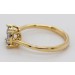 Diamantring Gelbgold Weißgold 585 14K Brillanten 0.51ct TW VSI  