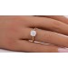 Diamantring Gelbgold Weißgold 585 14K Brillanten 0.51ct TW VSI  