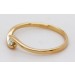 Verlobungsring Gelbgold 585 14K Solitär Brillant 0.10ct  
