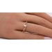 Verlobungsring Gelbgold 585 14K Solitär Brillant 0.10ct  