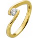 Solitärring Verlobungsring Gelbgold 585 14K Solitär Diamant 0.25ct