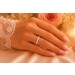 Memoire Alliance Ring Weißgold 585 14K Diamanten 0.21ct 