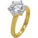 Verlobungsring 3ct F VSI Gelbgold 585 14K Lab Grown Diamant IGI Zertifikat