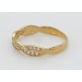 Damenring Gelbgold 333 8 Karat weiße Zirkonia 
