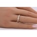 Damenring Gelbgold 333 8 Karat weiße Zirkonia 