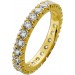 Memoire Ring Gelbgold 333 8 Karat weiße Zirkonia Steine 
