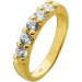 Memoire Ring Gelbgold 333 8 Karat weiße Zirkonia Steine 