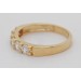 Memoire Ring Gelbgold 333 8 Karat weiße Zirkonia Steine 