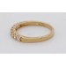 Memoire Alliance Ring Gelbgold 333 8 Karat weiße Zirkonia Steine  
