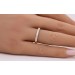 Memoire Alliance Ring Gelbgold 333 8 Karat weiße Zirkonia Steine  