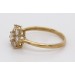 Goldring Gelbgold 333 8 Karat weiße Zirkonia Steine 