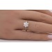 Goldring Gelbgold 333 8 Karat weiße Zirkonia Steine 