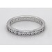Memoire Ring Weißgold 333 8 Karat weiße Zirkonia Steine 