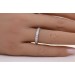 Memoire Ring Weißgold 333 8 Karat weiße Zirkonia Steine 