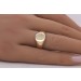 Siegelring Gelbgold 585 14 Karat gravierbar Unisex