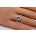 Amethyst Ring Gelbgold 585 14K lila Edelstein weisse Zirkonia 