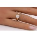 Labor Diamant Gelbgold 585 14 Karat Lab Grown Brillant Solitaer 1.0ct F VS