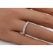 Brillant Memoire Ring 0.50ct Weißgold 585 14K Lab Grown Diamanten
