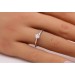 Verlobungsring Platin 950 Solitär Brillant 0.20ct TW SI