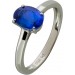 Tansanit Ring Platin 950 violett blauer Solitär AAA Edelstein