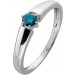 Brillantring Platin 950 blauer Diamant 0.25ct Verlobungsring