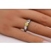 Brillant Solitärring Platin 950 gelber  0.50ct fancy yellow intense