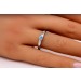 Diamantring Platin 950 blauer Diamant 0.25ct Verlobungsring