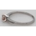 Morganit Ring Platin 950 rosa Edelstein Diamanten 0.07ct 