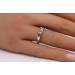 Brillant Solitärring Platin 950 Pinkr Diamant 0.25ct Verlobungsring
