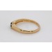 Brillantring Gold 585 14K blauer Solitär Diamant 0.25ct