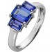 Tansanit Ring Platin 950 violett blaue Edelsteine 1.5ct 