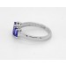 Tansanit Ring Platin 950 violett blaue Edelsteine 1.5ct 