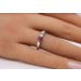 Rubin Ring Platin 950 pink roter Edelstein 0.55ct